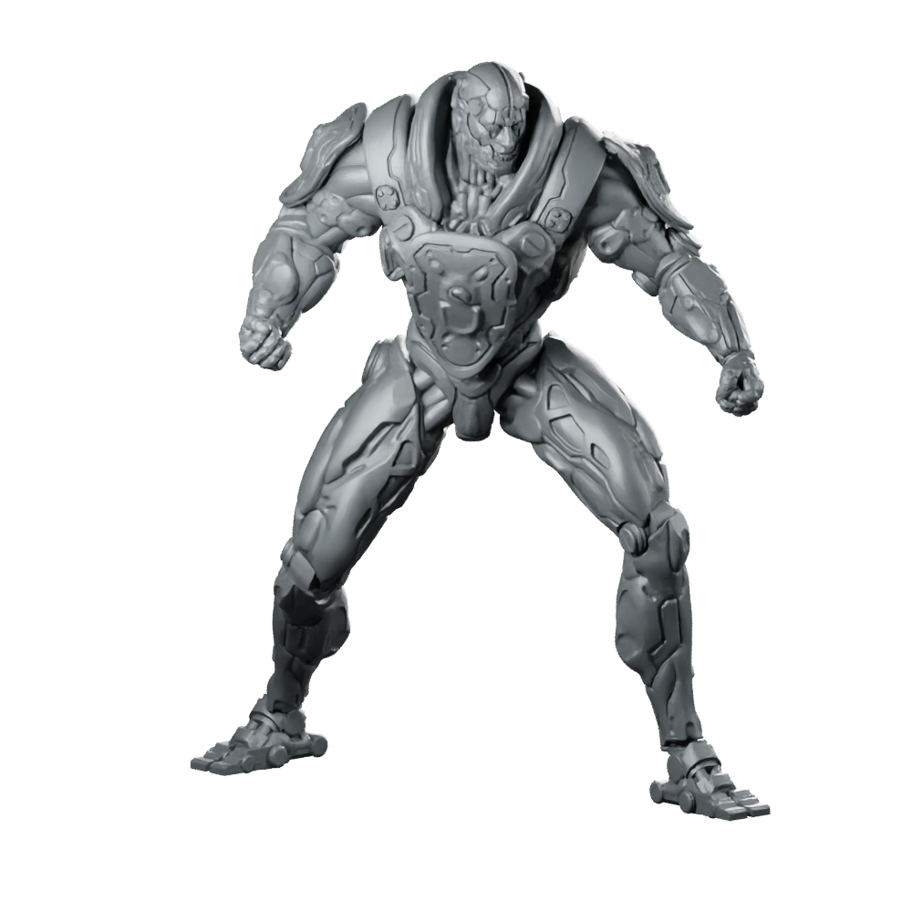Cyborg Ender Type 5432 0 Cybernetic Brute Miniature 360 Spin 01