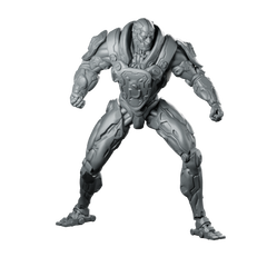 Cyborg Ender Type 5432 0 Cybernetic Brute Miniature 360 Spin 01