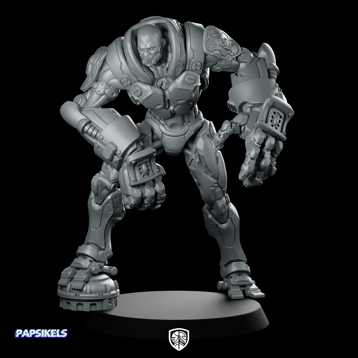 Cyborgpunk Kale Zware Boef Agressieve Verpletteraar Miniatuur