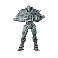 Cyborgpunk Heavy Goon Bone Crusher Cyborg Enforcer Miniature 360 Spin 01