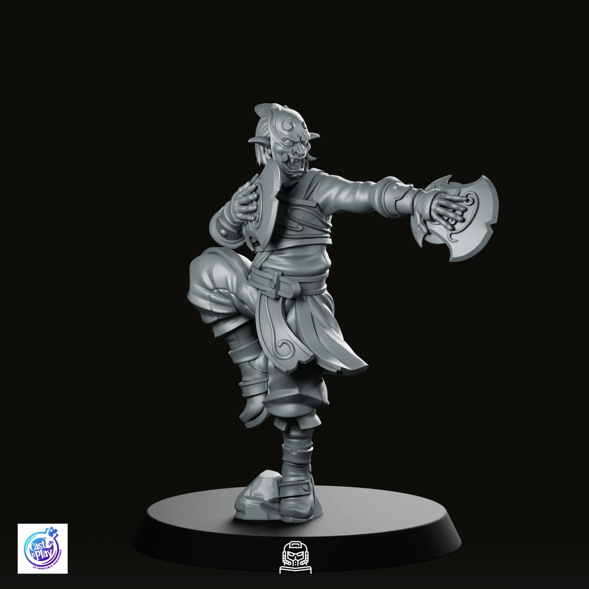 Cymbal Master Bard Miniature - CastNPlay - We Print Miniatures