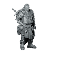 6 Cyprian Miniature Armored Human Paladin Fighter Miniature 360 Spin 01