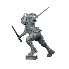 Daisuke 01 Cyberpunk Miniature Futuristic Swordsman Operative Miniature 360 Spin 01