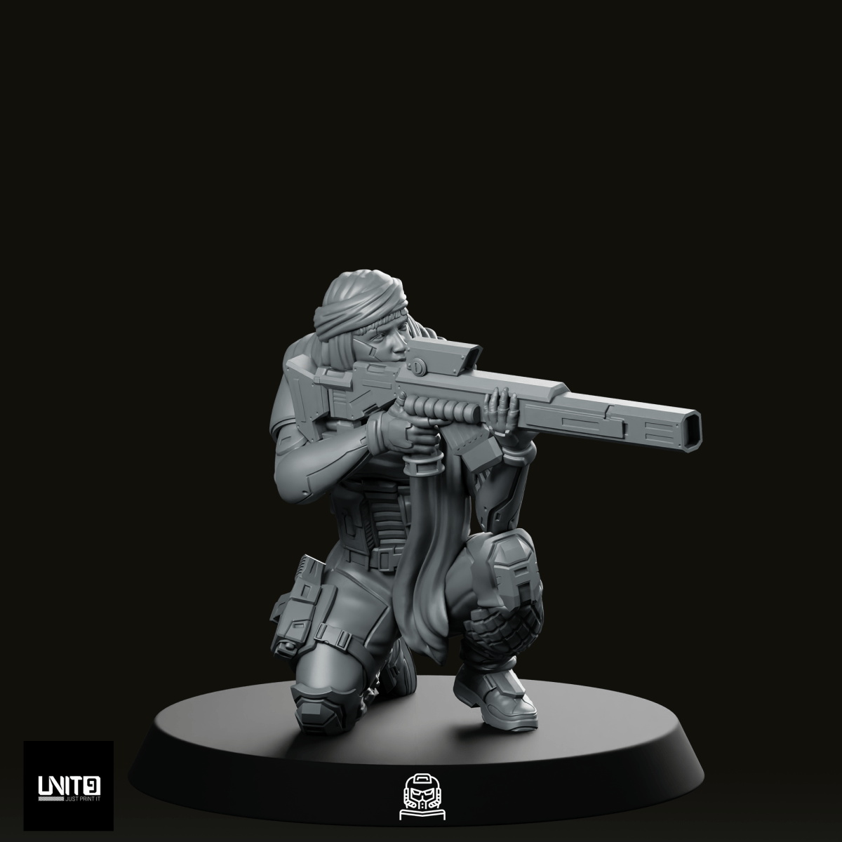 Dalia Al Basir Pose 2 Miniature - Unit9 - We Print Miniatures