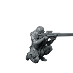 Dalia Al Basir Pose 2 Miniature Cyberpunk Sniper Miniature 360 Spin 01