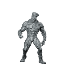 Dancing Man Miniature Zombie Bouncer Muscular Miniature 360 Spin 01