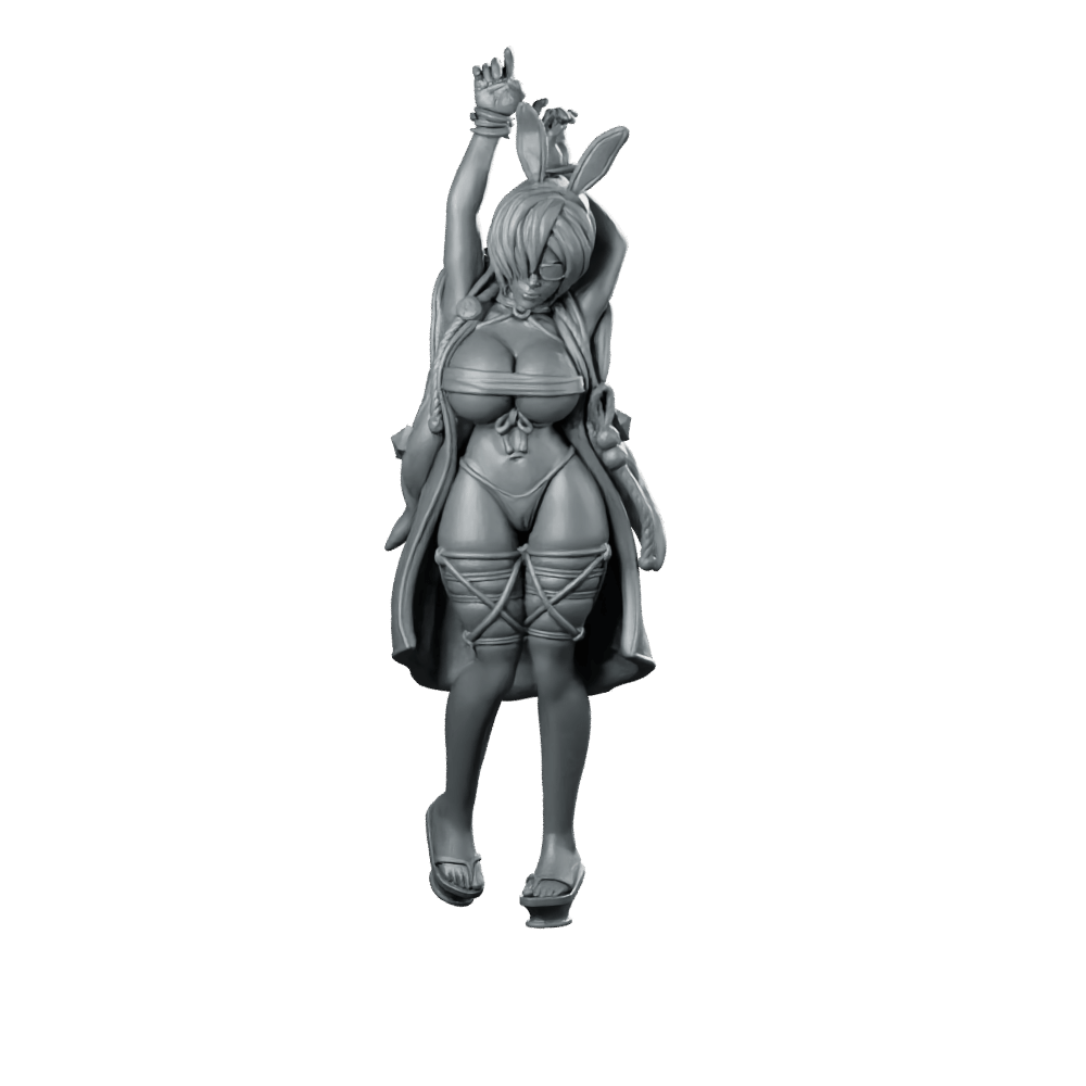 Danger Girl Cyberbunny Anyong Ha Saori Miniature - Papsikels Miniatures - We Print Miniatures