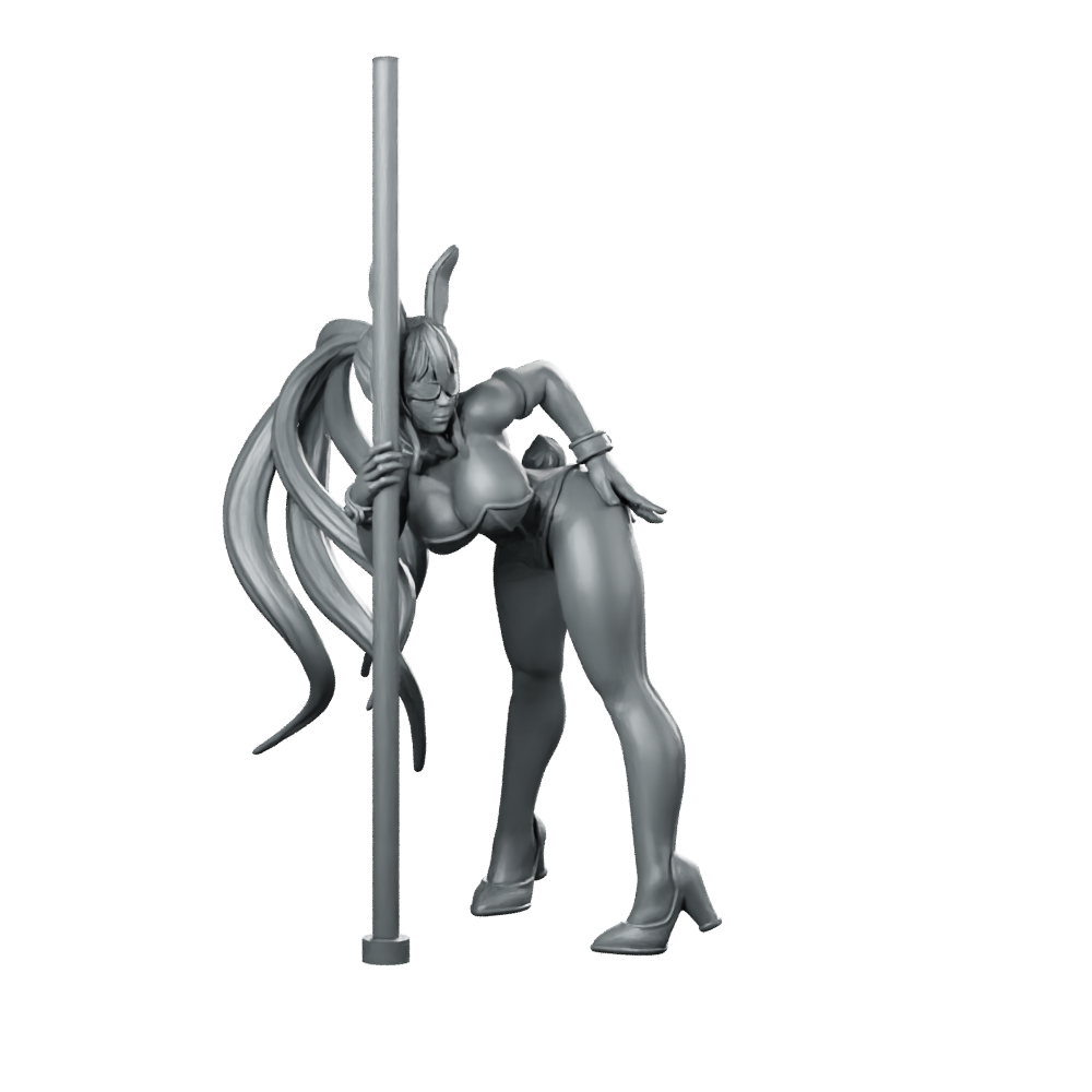 Danger Girl Cyberbunny Arra Product Render Bunny Miniature 360 Spin 01