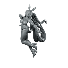 Danger Girl Cyberbunny Penelopie High Miniature Bunny - Papsikels Miniatures - We Print Miniatures