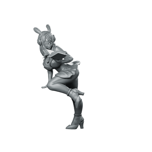 Danger Girls Abie Biduya Miniature Cyberpunk Bunny - Ears - Papsikels Miniatures - We Print Miniatures