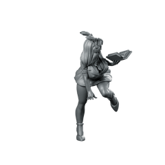 Danger Girls Abie Biduya Miniature Cyberpunk Bunny - Ears - Papsikels Miniatures - We Print Miniatures