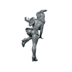 Danger Girls Abie Biduya Miniature Cyberpunk Bunny - Ears - Papsikels Miniatures - We Print Miniatures