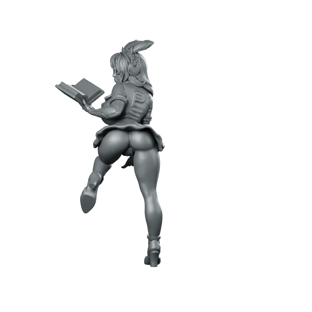 Danger Girls Abie Biduya Miniature Cyberpunk Bunny - Ears - Papsikels Miniatures - We Print Miniatures
