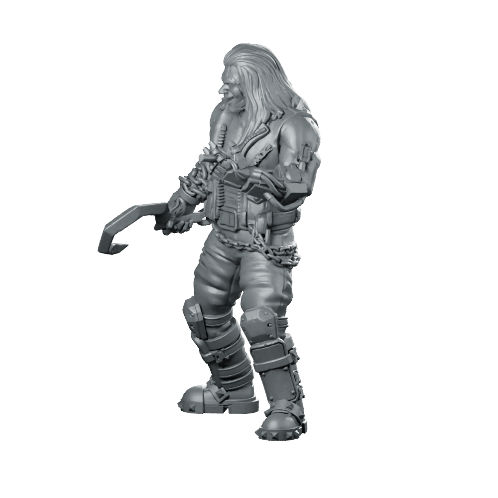 Dante “Black Riff” Crow V1 Product Render - UNIT9 - We Print Miniatures