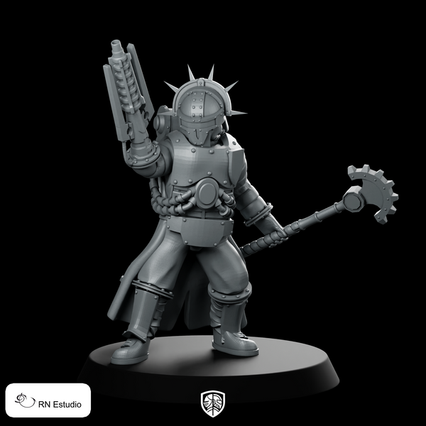 Dark Adept 1 Repaired Miniature Spiked Knight
