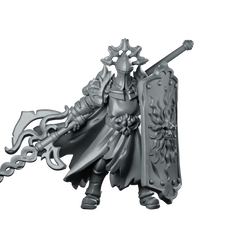 Dark Knight 02 Miniature Sunshield Paladin Knight Miniature 360 Spin 01