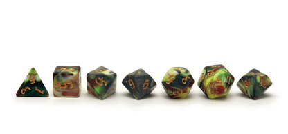 Dark Magic Dice - Chaotic Green - DiceRoll UK - We Print Miniatures