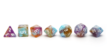 Dark Magic Dice - Corrupted Orange - DiceRoll UK - We Print Miniatures