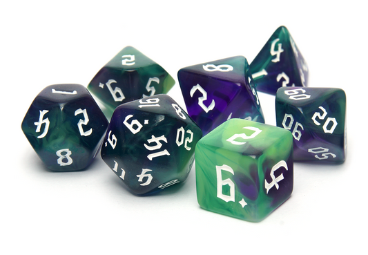 Dark Magic Dice - Warlock Green
