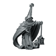 Trench Soldier Dark Priest Fantasy Miniature Skull Lantern - Vae Victis - We Print Miniatures