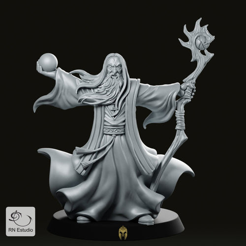 Dark Wizard Gormund Miniature - We Print Miniatures