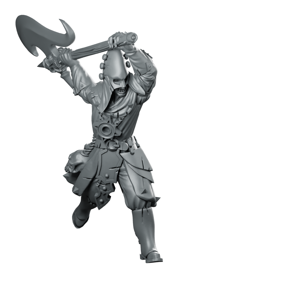 Darksolul 2 Miniature Executioner Cultist Miniature 360 Spin 01