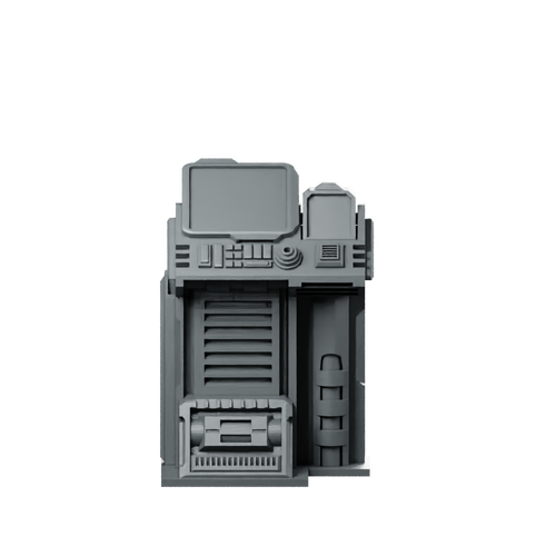 Data Terminal C Miniature Sci-Fi Terrain Console Miniature 360 Spin 01