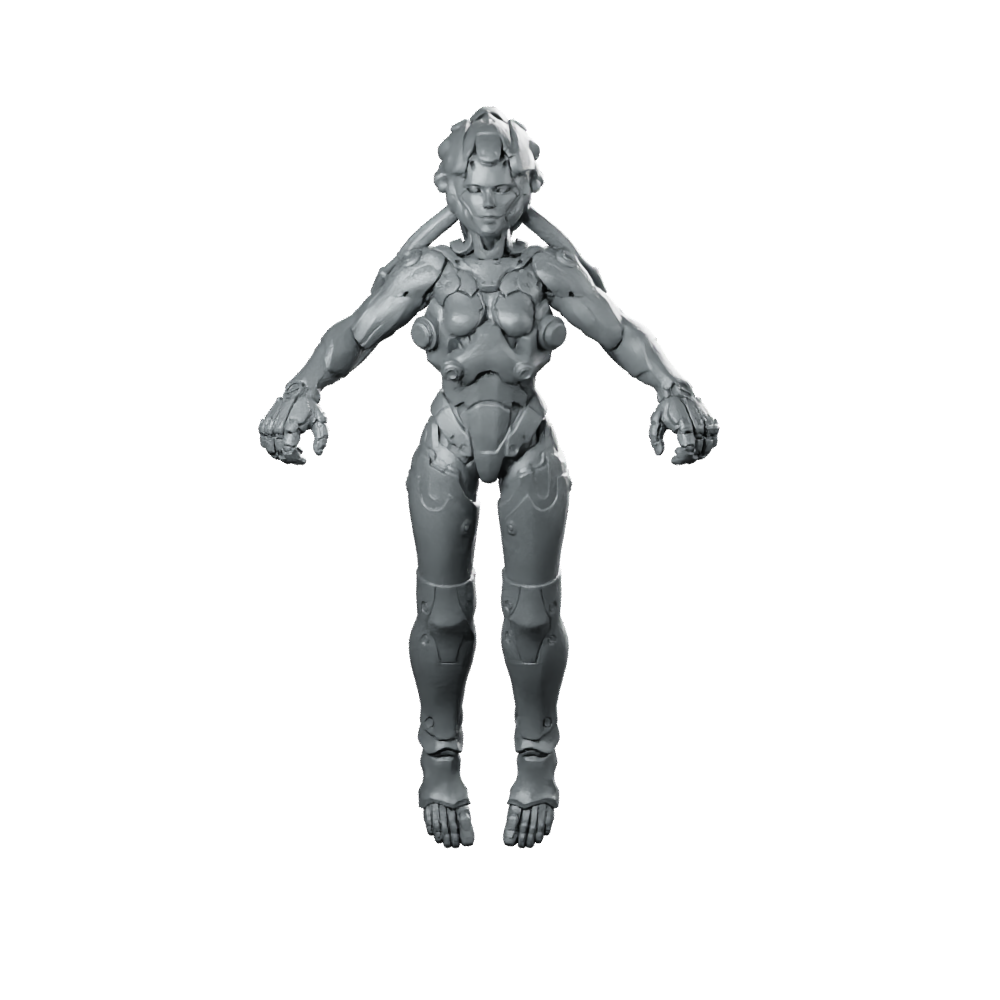 Dauther Of Vursula Cyborg Android Female Miniature 360 Spin 01