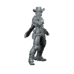 Dead Eye Trevor Cyber Cowboy 3 Miniature Gunslinger Miniature 360 Spin 02
