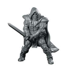 Deadhood Hooded Knight Swordsman Miniature 360 Spin 01