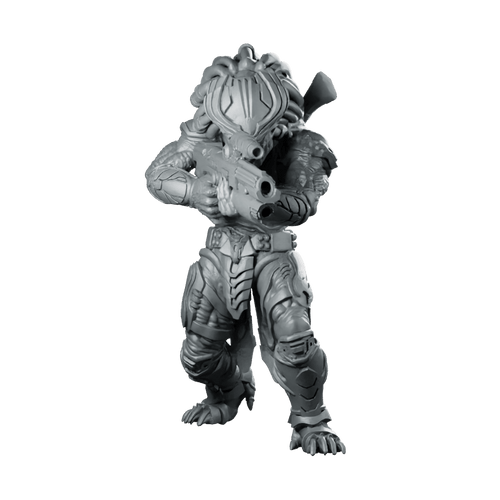 Death Squad Bone Accountor Skull Hunter Miniature Sci - Fi - Papsikels Miniatures - We Print Miniatures