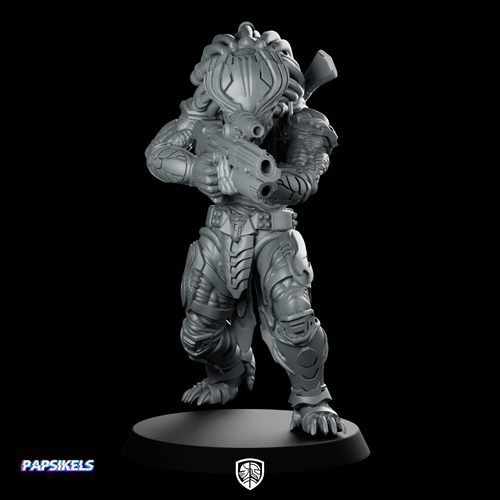Death Squad Bone Accountor Skull Hunter Miniature Sci-Fi