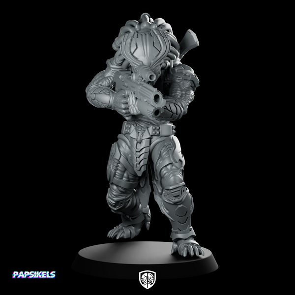 Death Squad Bone Accountor Skull Hunter Miniature Sci-Fi