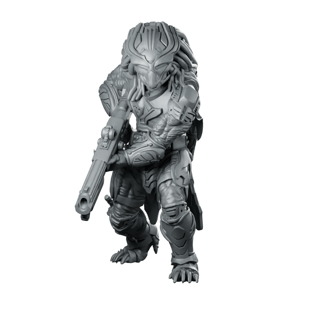 Death Squad Bone Keeper Skull Hunter Miniature Armoured - Papsikels Miniatures - We Print Miniatures