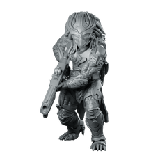Death Squad Bone Keeper Skull Hunter Miniature Armoured - Papsikels Miniatures - We Print Miniatures