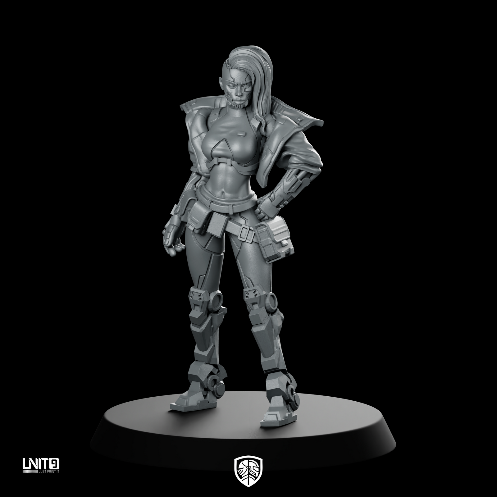 Debra Warren 01 Cyberpunk Miniature Female Scout Operative
