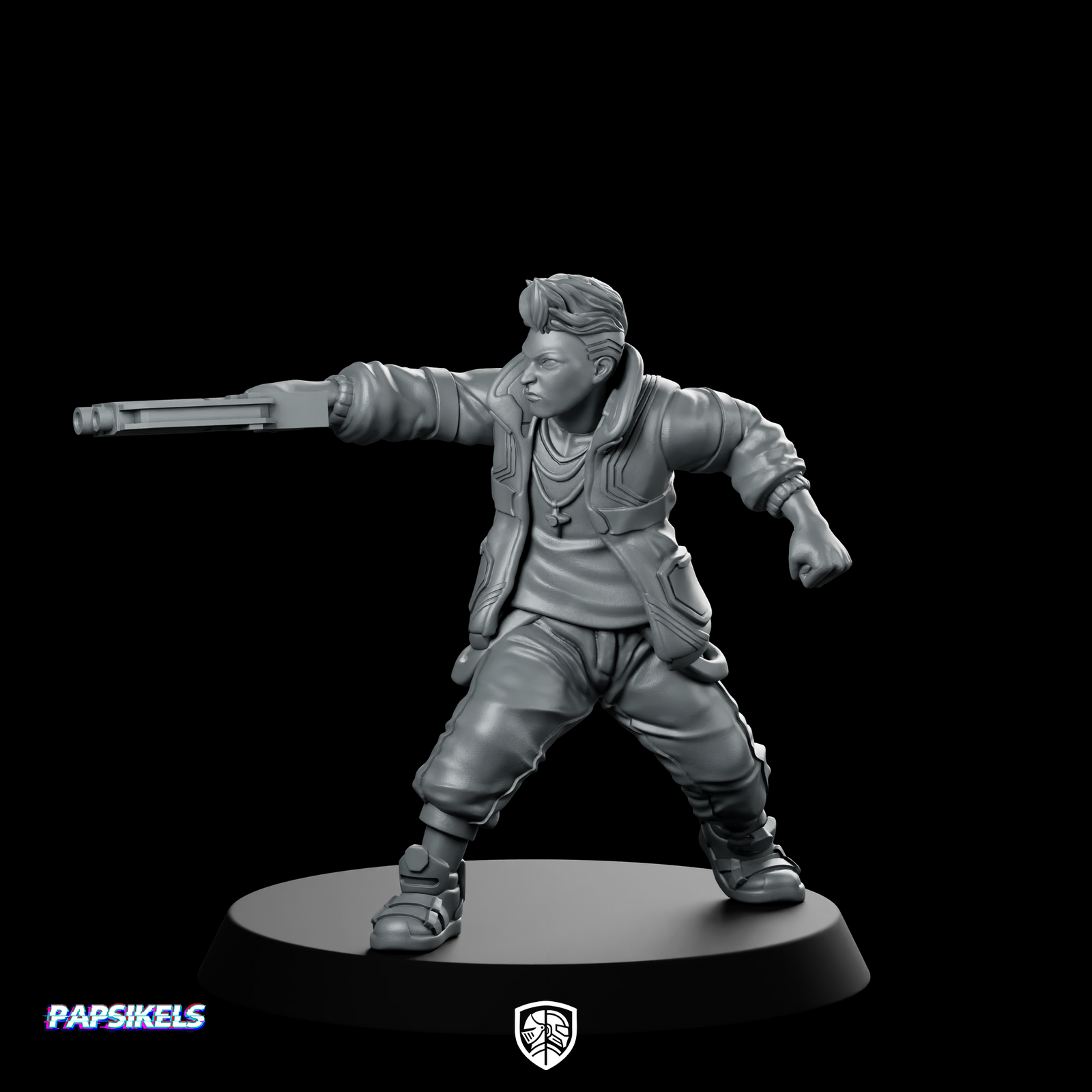 Dee Ramirez Cyber Edgestrider Miniature Cyberpunk Gunfighter