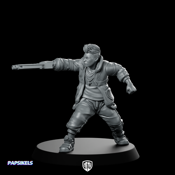 Dee Ramirez Cyber Edgestrider Miniature Cyberpunk Gunfighter