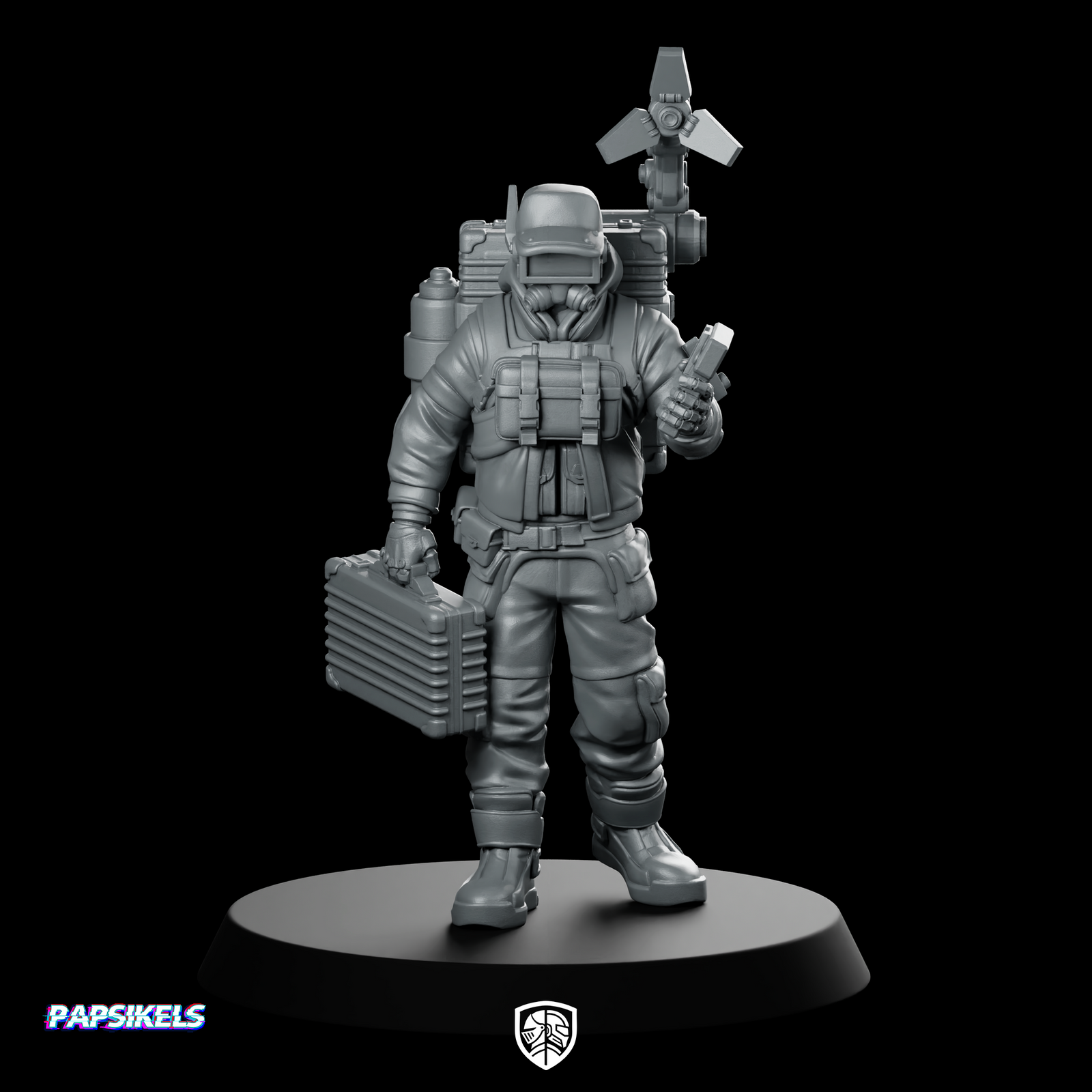 Delivery Dave Hanger On Miniature Sci-Fi Courier Operative