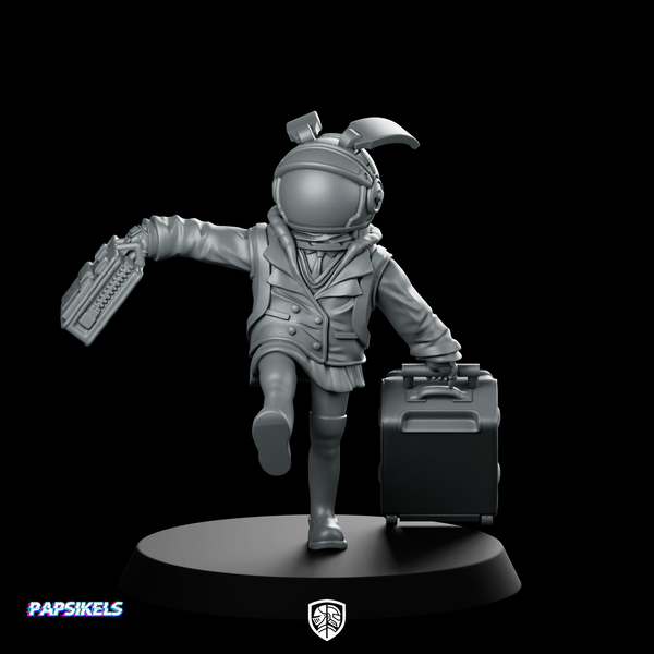 Delivery Gurl Penelopi Scifi Miniature Space Courier Hero