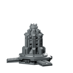 Democracy Shield Generator Sentry Miniature Sci-Fi Terrain Miniature 360 Spin 01