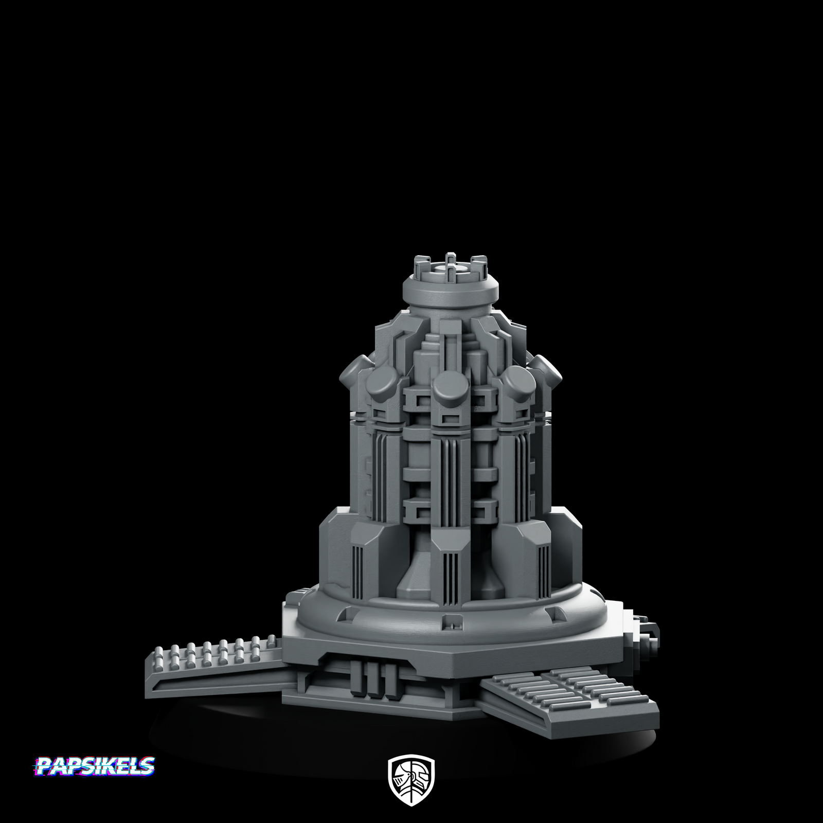 Democracy Shield Generator Sentry Miniature Sci-Fi Terrain
