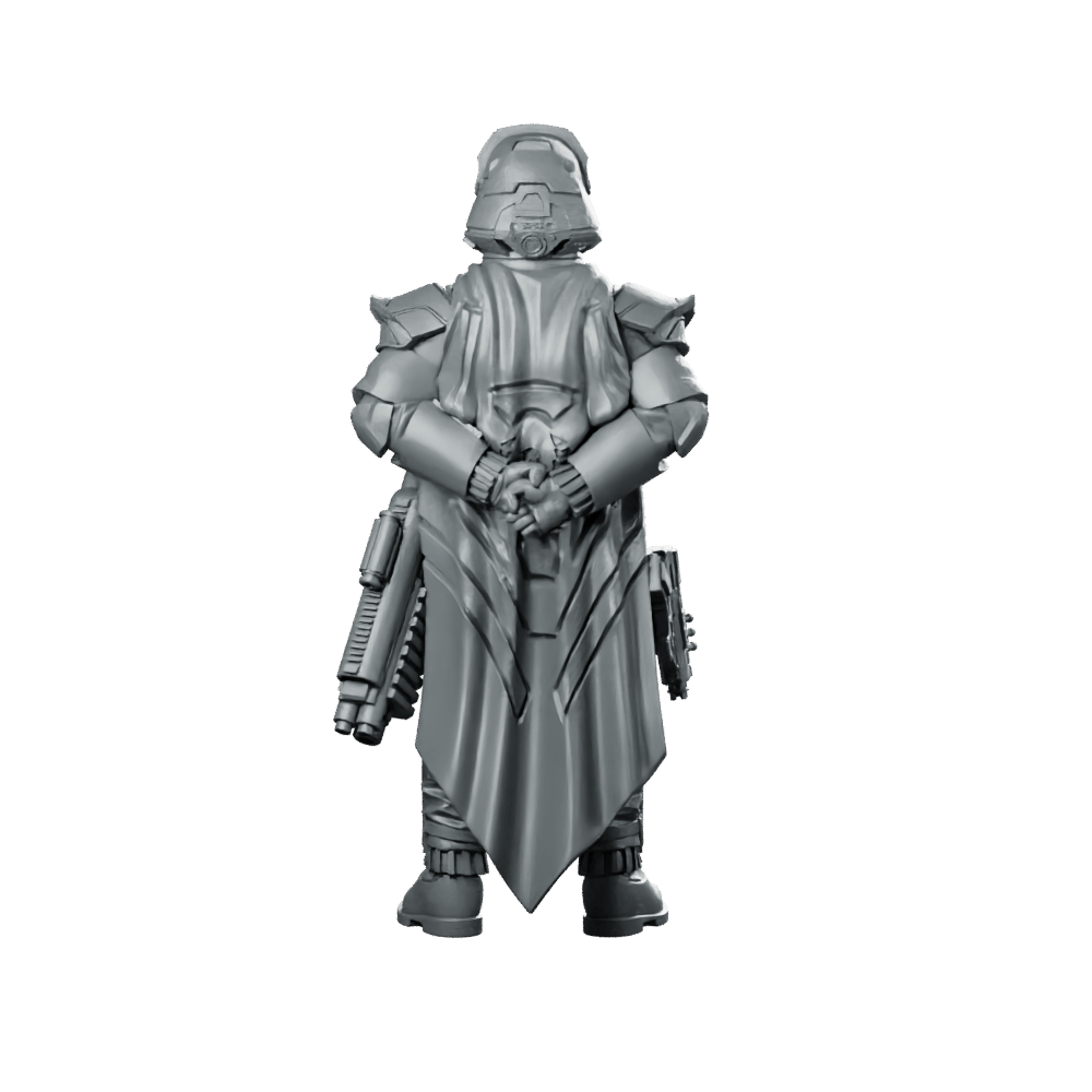 Democracy Trooper Hell Bloodhounder 1 Miniature Armored Sci - Fi - Papsikels Miniatures - We Print Miniatures