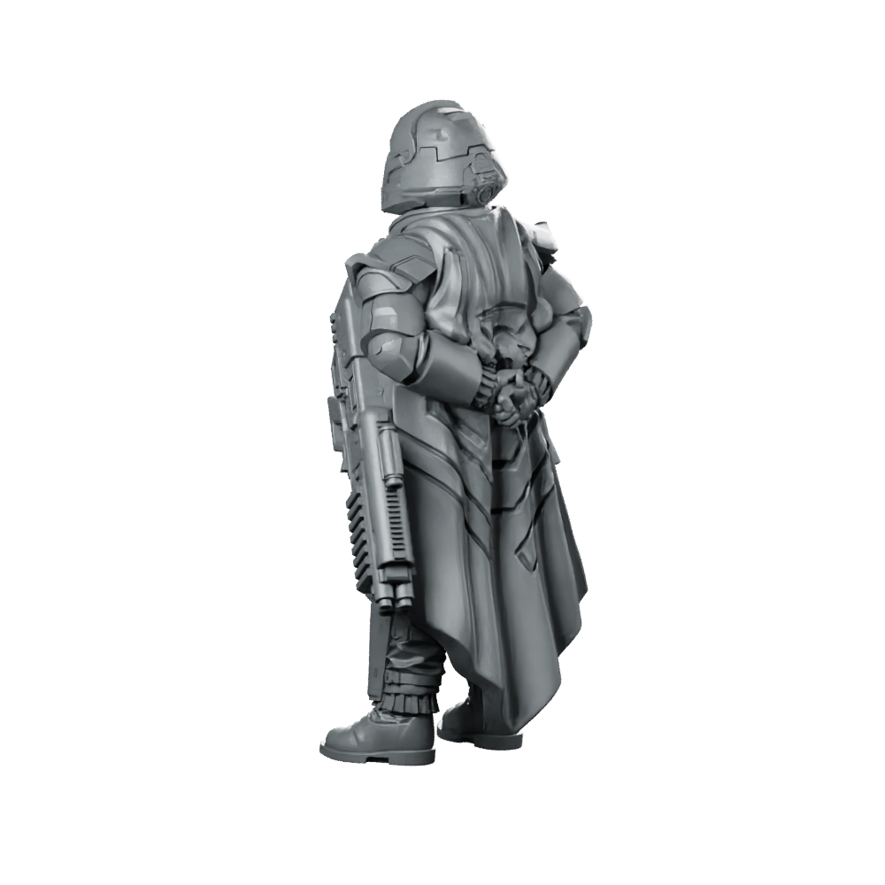 Democracy Trooper Hell Bloodhounder 1 Miniature Armored Sci-Fi Miniature 360 Spin 06
