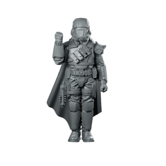 Democracy Trooper Hell Bloodhounder 2 Miniature Armored Sci - Fi - Papsikels Miniatures - We Print Miniatures