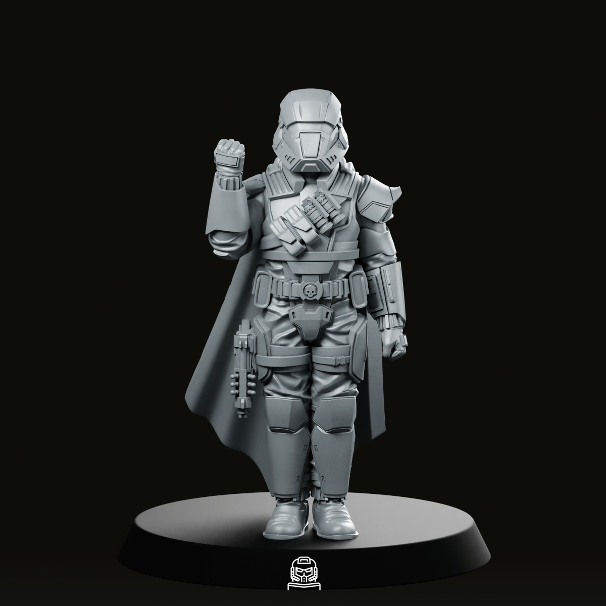 Democracy Trooper Hell Bloodhounder 2 Miniature - Papsikels Miniatures - We Print Miniatures