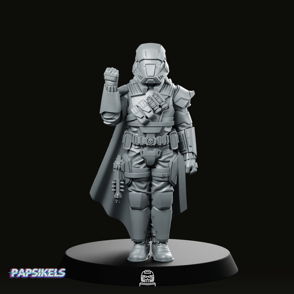 Democracy Trooper Hell Bloodhounder 2 Miniature - Papsikels Miniatures - We Print Miniatures