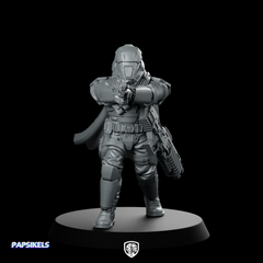 Democracy Trooper Hell Bloodhounder 3 Miniature Armored