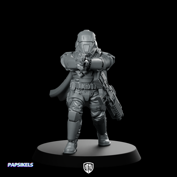 Democracy Trooper Hell Bloodhounder 3 Miniature Armored