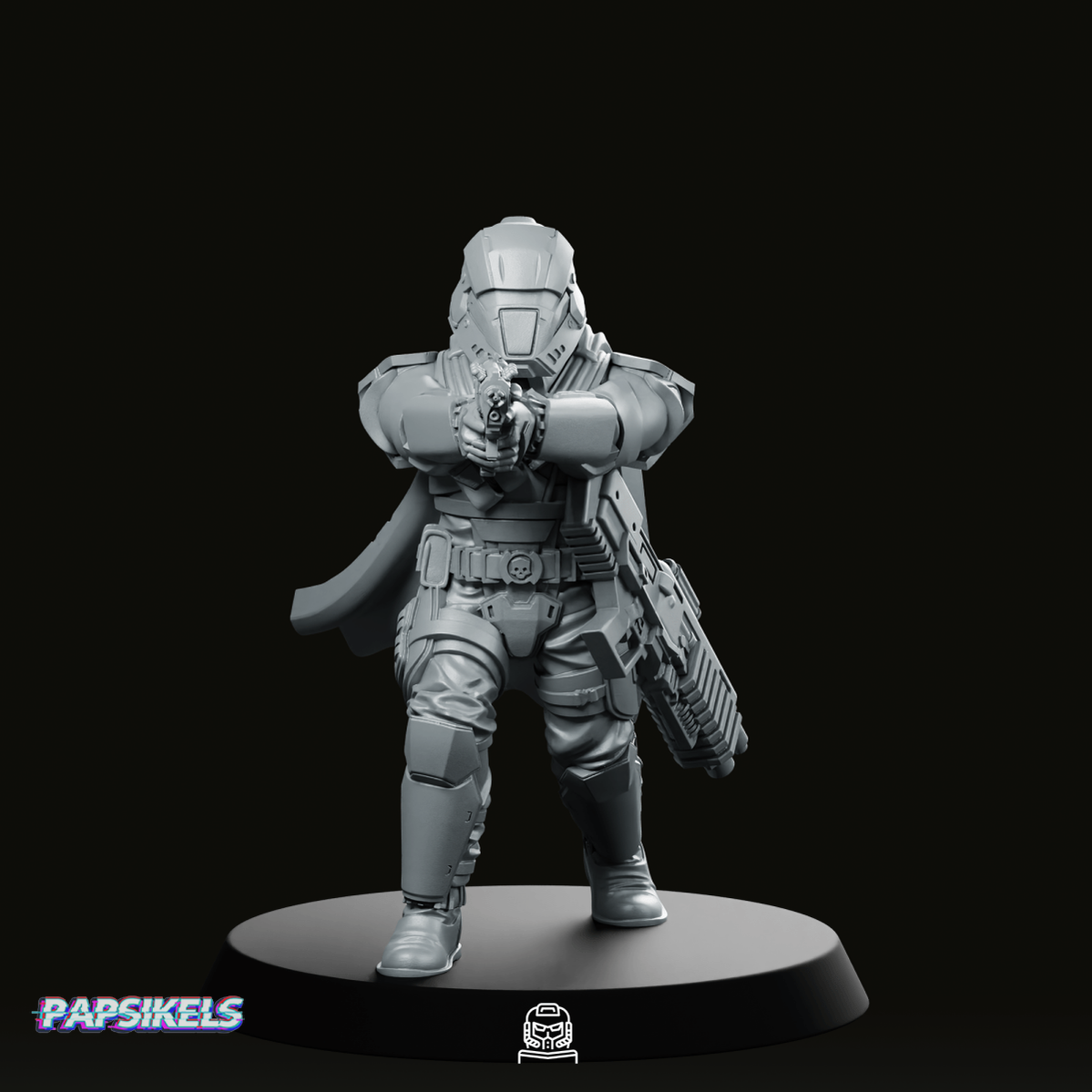 Democracy Trooper Hell Bloodhounder 3 Miniature - Papsikels Miniatures - We Print Miniatures